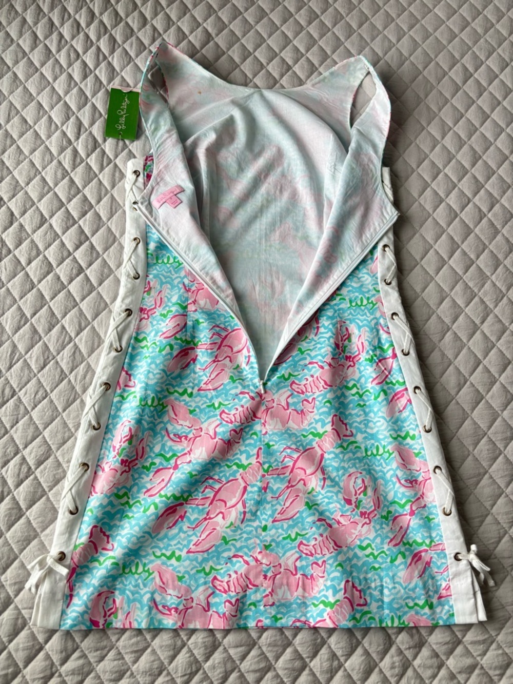 NWT Lilly Pulitzer Lobster Print Shift Dress - Picture 7 of 11